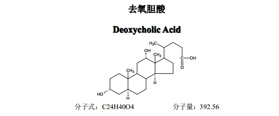 去氧膽酸中藥化學(xué)對(duì)照品分子結(jié)構(gòu)圖