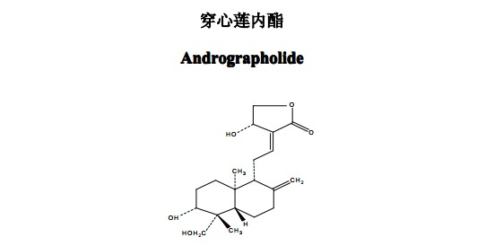穿心蓮內(nèi)酯中藥化學對照品分子結(jié)構(gòu)圖