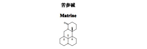 苦參堿中藥化學(xué)對(duì)照品分子結(jié)構(gòu)圖