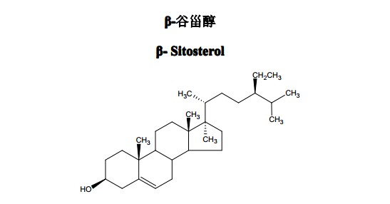 β-谷甾醇中藥化學對照品分子結構圖