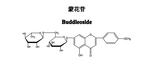 蒙花苷中藥化學對照品分子結構圖