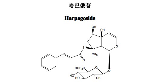 哈巴俄苷中藥化學對照品分子結構圖