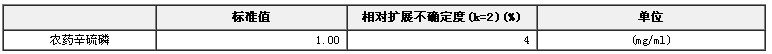 農藥辛硫磷溶液標準物質