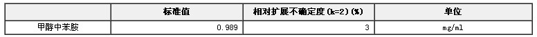 甲醇中苯胺溶液標準物質