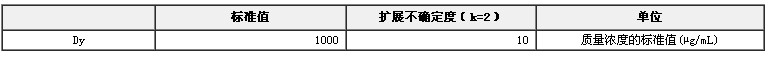 鏑元素溶液標準物質