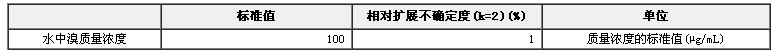 水中溴溶液標準物質