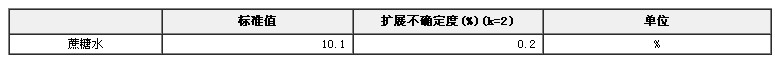 蔗糖水溶液標準物質(糖量計檢定校準用)