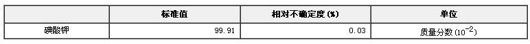 碘酸鉀（氧化量）純度標準物質