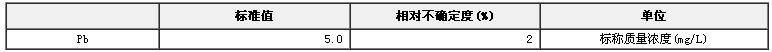 模擬天然水鉛溶液成分分析標(biāo)準(zhǔn)物質(zhì)