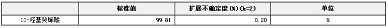 10-羥基癸烯酸純度標準物質