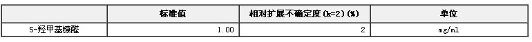 甲醇中5-羥甲基糠醛標準物質