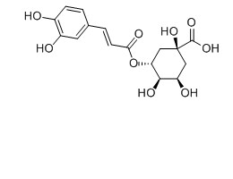 綠原酸對照品分子結構圖