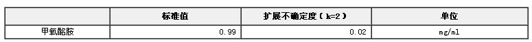 甲醇中甲氧酩胺溶液標準物質(zhì)
