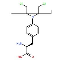 美法侖CAS號：148-82-3分子結構圖