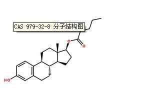 戊酸雌二醇CAS號：979-32-8分子結構圖