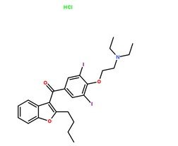 鹽酸胺碘酮CAS號：19774-82-4分子結構圖