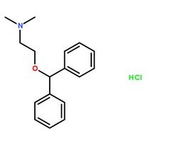 鹽酸苯海拉明CAS號：147-24-0分子結構圖