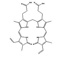 膽紅素CAS號：635-65-4分子結構圖