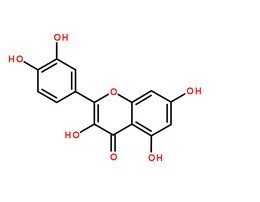 槲皮素CAS號：117-39-5 分子結構圖