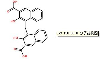 雙羥萘酸CAS號：130-85-8分子結(jié)構(gòu)圖
