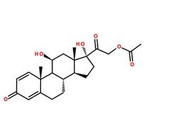 醋酸潑尼松龍分子結構圖