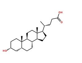 膽石酸分子結構圖