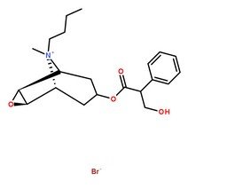 丁溴東莨菪堿分子結構圖
