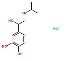 鹽酸異丙腎上腺素分子結構圖