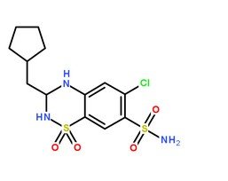 環(huán)戊噻嗪分子結構圖
