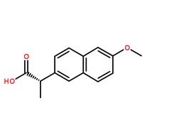 萘普生分子結(jié)構(gòu)圖