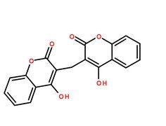 雙香豆素分子結構圖