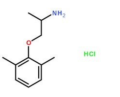鹽酸美西律分子結構圖