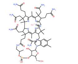 維生素B12分子結(jié)構(gòu)圖