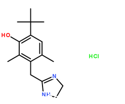 鹽酸羥甲唑啉分子結構圖