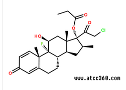 丙酸氯倍他索分子結(jié)構(gòu)圖