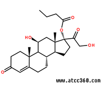 丁酸氫化可的松分子結構圖