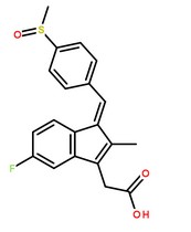 舒林酸分子結(jié)構(gòu)圖