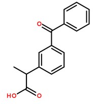 酮洛芬分子結(jié)構(gòu)圖