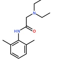 利多卡因分子結構圖