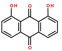 1,8-二羥基蒽醌分子結構圖