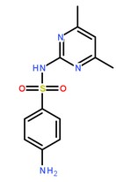 磺胺二甲嘧啶分子結構圖