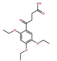 三醚丁酮酸分子結(jié)構(gòu)圖