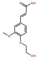桂美酸分子結構圖