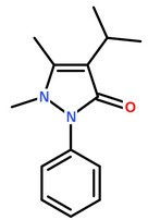 異丙安替比林分子結(jié)構(gòu)圖