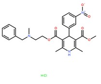 鹽酸尼卡地平分子結構圖
