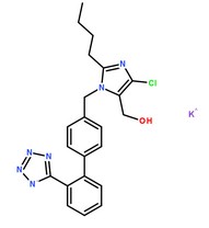 氯沙坦鉀分子結(jié)構(gòu)圖