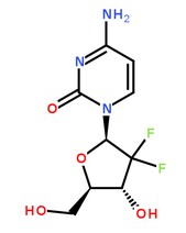 鹽酸吉西他濱分子結(jié)構(gòu)圖