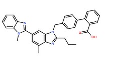 替米沙坦分子結構圖