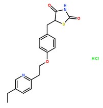 鹽酸吡格列酮分子結構圖