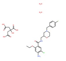 枸櫞酸莫沙必利分子結構圖